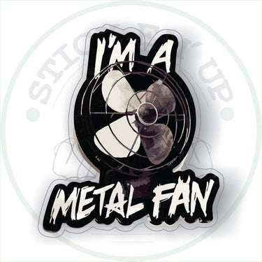 Metal Fan Vinyl Sticker
